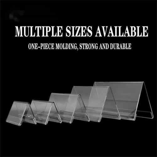 V-shaped Acryliccard Triangle Bable Conference Double-sided Transparent Guest Card Table Sign Tabletop Seat