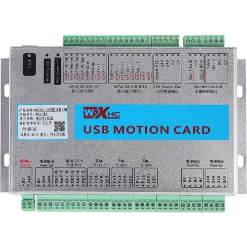 XHC Brand 433MHZ 3 axis CNC controller motion card MACH4 usb controller 2000khz from manufacture
