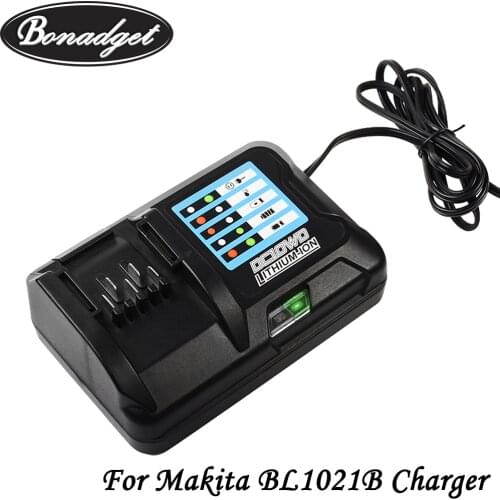 Bonadget Li-ion Lithium Battery Charger For Makita 10.8V 12V DC10WD DC10SB DC10WC BL1015 BL1016 BL1021B BL1041B 100-240V Charger