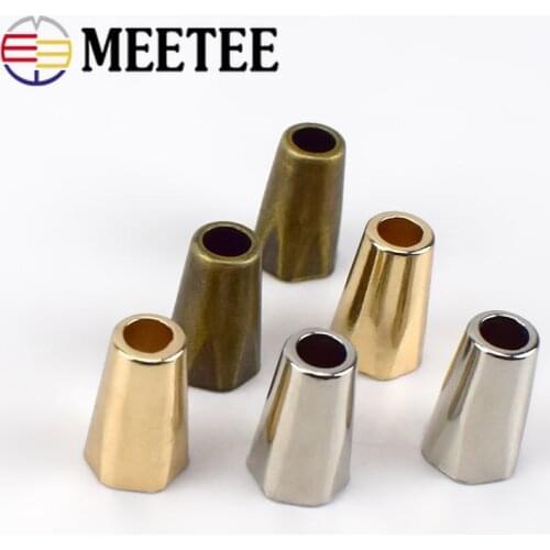 100pcs 4x15x9.5mm Metal Stopper Buckle Hat Rope Cord End Jacket Strap Decor Cord Lock DIY Sewing Sweatpants Clothes Accessories