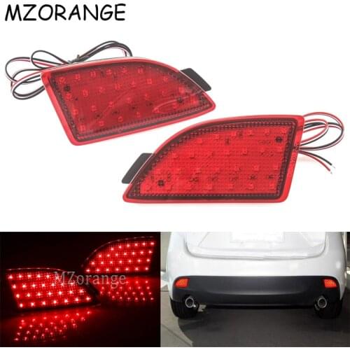 2PCS LED Rear Bumper Light For Mazda 3 Axela Hatchback 2013 2014 2015 2016 Signal Tail Brake Light Reflector Lamp