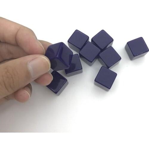 50/100/200Pcs High-quality 16mm Purple Blank Dice Acrylic Blank Dice Standard Cube DIY Carving Children Teaching Supplies