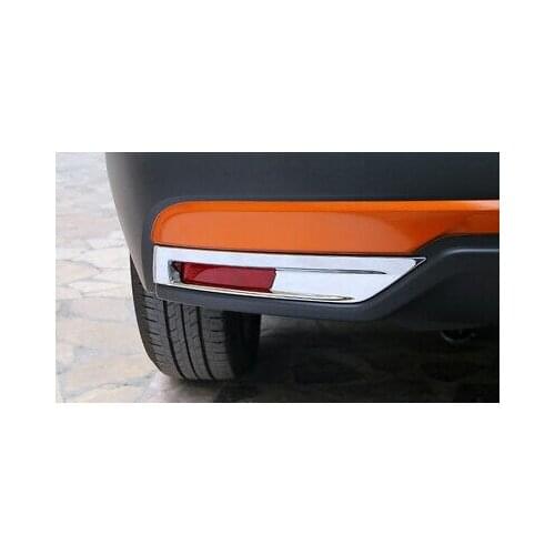 ABS Chrome Rear Tail Fog Light Lamp Cover Trim 2pcs For Nissan Kicks 2016 - 2019