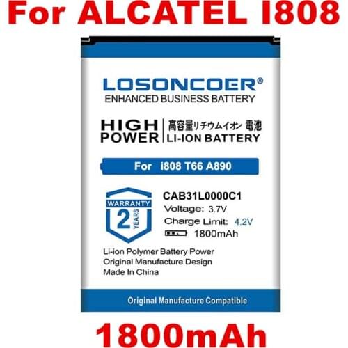 CAB31L0000C1 CAB31L0000C2 Phone battery For Alcatel i808 A383G VF555 OT-3040 TCL T66 A890 One Touch 282/813/890D/891/979/3041D