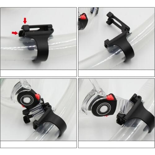 Scuba Diving Snorkel Breathing Tube Buckle Clip Holder Clasp Mount Accessories