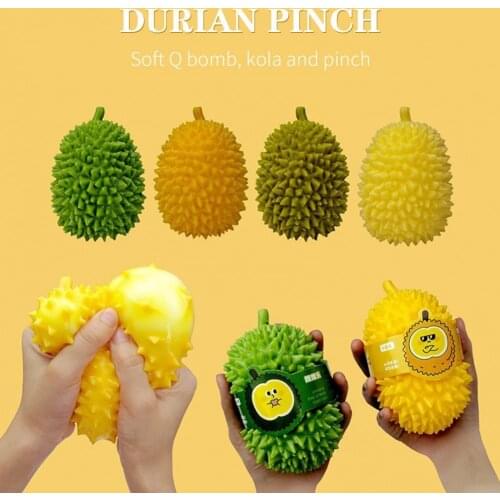Anti-stress Toy Elastic Good Hand Feel Three-dimensional Durian Squeeze Finger Toy for Relaxing