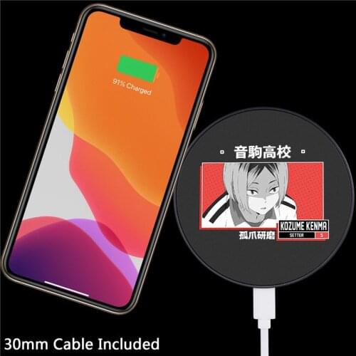 Oya Oya Oya Haikyuu Love Volleyball Wireless Charger for Iphone/Airpods Charger Portable Charger for Huawei/Xiaomi/sumsung