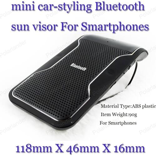 Wireless two sun visor Handsfree Kit Bluetooth V3.0+EDR In-car Multipoint Speakerphone Speaker Car-styling Bluetooth Car Kit