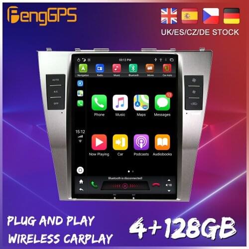 Tesla Style Big Screen For Toyota Camry 2007-2011 Android 9.0 Car Multimedia Function Player GPS Radio Auto Stereo Head Unit