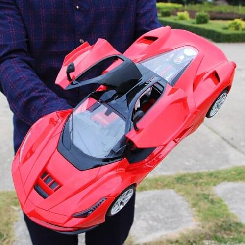 Large rechargeable remote control car can open the door steering wheel drift boy remote control car racing model childrens toys