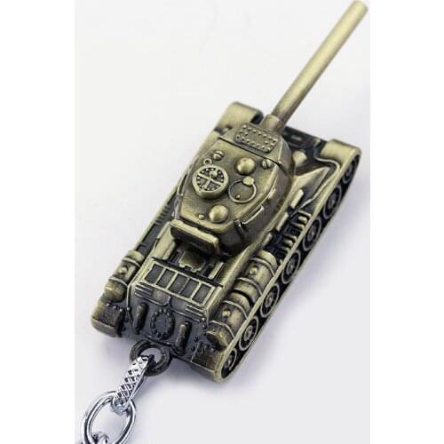 3D World-Of-Tanks Key Chain Pendant Metal Key Rings For Gift Chaveiro Car Keychain Jewelry Game Key Holder