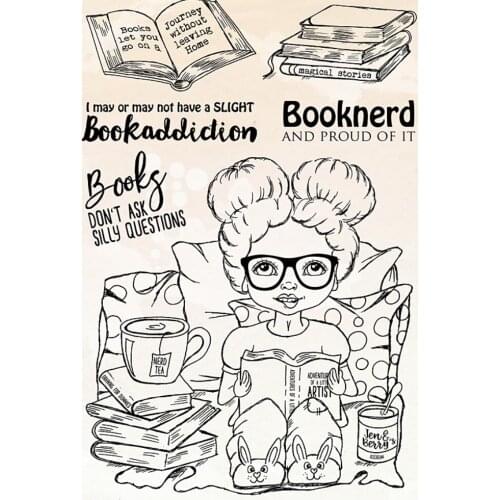 Girl Clear Stamp Or stamp for DIY Scrapbooking/Card Making/Kids Fun Decoration Supplies A606