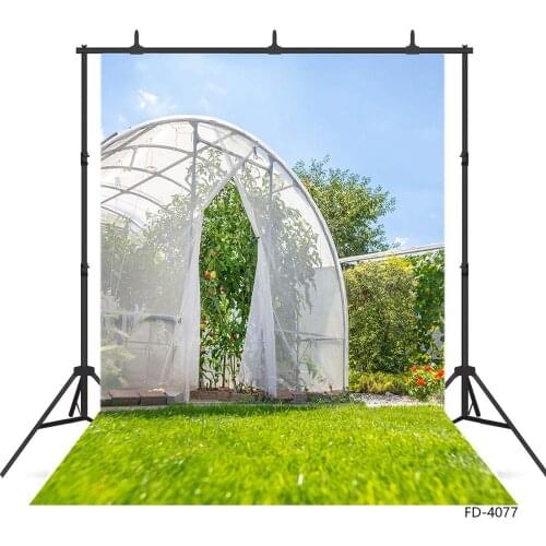 Spring Grassland Shed Photo Background Customized Backdrops for Baby Children Home Easter Party Photophone Photography Props
