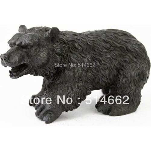 Brass BLACK BEAR for wealth FengShui /BLACK BEAR/ auspicious animal /auspicious BEAR