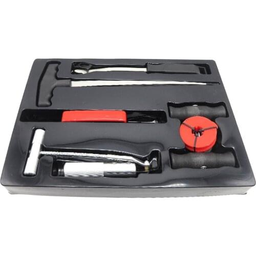 7PCS Windscreen Glass Removal Set Car Van Windshield Kit Garage Hand Tools Rubber Buckle Glass Glue Scraper Interior Bar