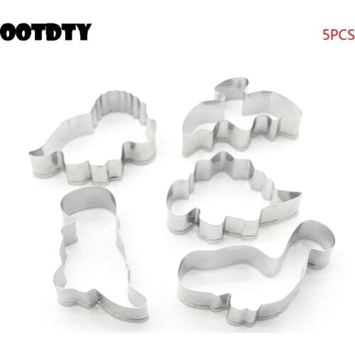 Stainless Steel Dinosaur Animal DIY Cookie Cutter Biscuit Mold Fondant Cake Pastry Baking Decorating Tool
