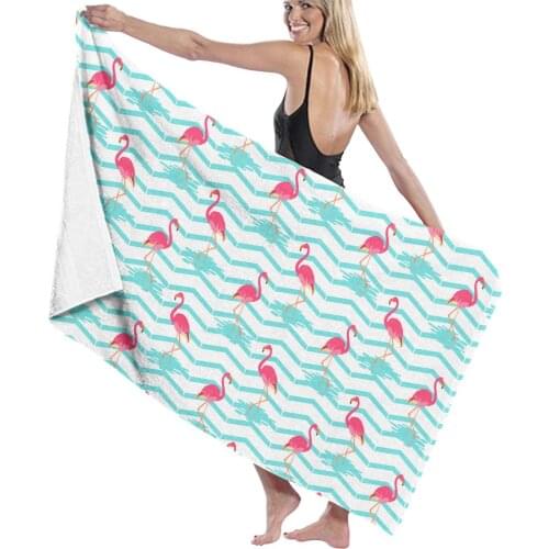Flamingos Towel Household Bathroom Towel Microfiber Solid Quickly Dry Hair Towel Women/man Face Towel Absorbent Towel