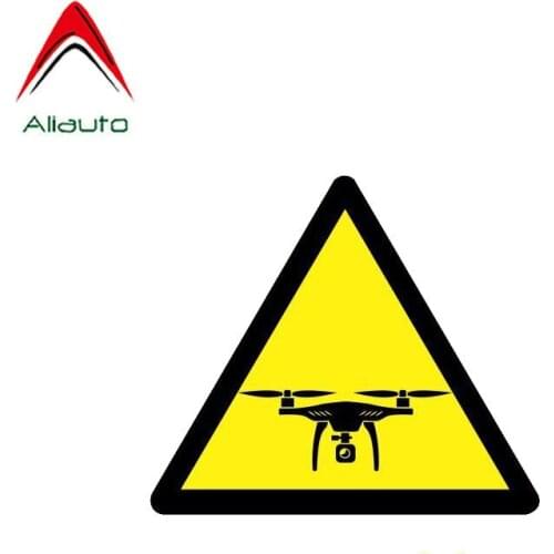Aliauto Warning Car Sticker Caution Drones Reflective Automobiles & Motorcycles PVC Decal Waterproof,11cm*9cm