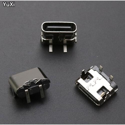 YUXI 5-50pcs Micro USB JACK 3.1 Type-C 2pin 2p female Connector For Mobile Phone Charging port Charging Socket
