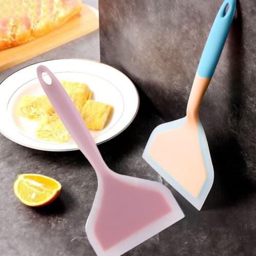 Silicone Kitchen ware Cooking Utensils Spatula Beef Meat Egg Kitchen Scraper Wide Pizza Cooking Tools Shovel Non-stick