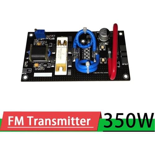 Assembled 350W FM RF Power Amplifier 75MHZ-108MHZ FM transmitter Board for Ham Radio AMP Campus Rural Broadcasting