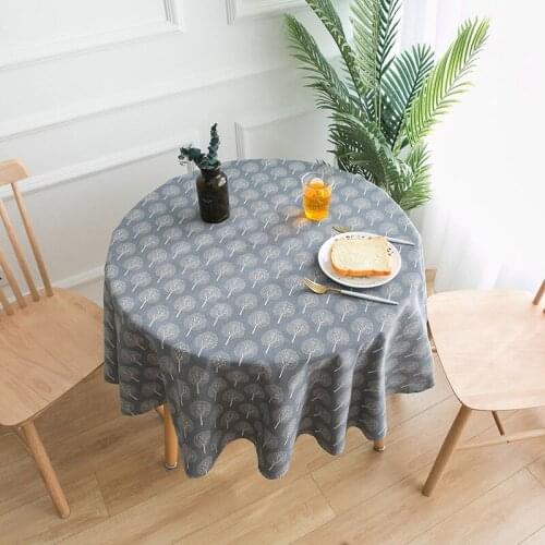 Modern Table Cloth for Round Tables Cloth for Party Linen Tablecloth with Embroidery Wedding Table Decoration Kitchen Ornaments