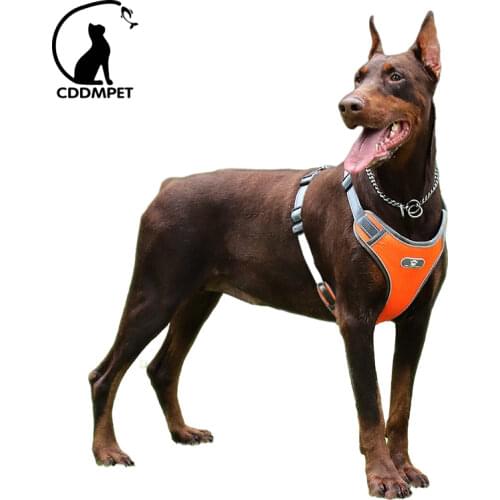Reflective Pet Dog Harness Large Dogs No Pull Harnesses Big Dog Breathable Mesh Vest For Labrador Pitbull Husky Training Walking