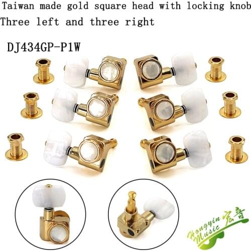 Taiwan wooden electric folk guitar knobs button strings quasi-fully enclosed with lock guitar string winding accessories