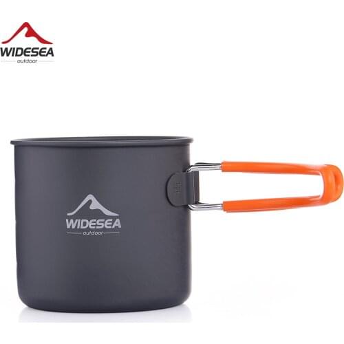 Widesea Camping Aluminum Mug Outdoor Coffee Cup Tourism Tableware Picnic Cooking Equipment Supplies Tourist Trekking Hiking