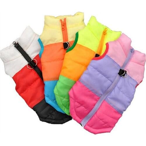 Waterproof Cute Pet Dog Puppy Vest Jacket Chihuahua Clothing Warm Winter Dog Clothes Coat Small Medium Large Dog 16 Colors XS-XL