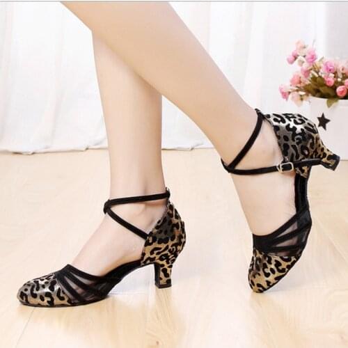 New Arrival Womens Ballroom Party Modern Dance Shoes Satin/PU Waltz Tango Dancing Heels Indoor Closed Toe Salsa Shoes