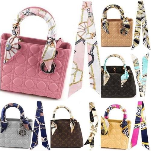 Womens Tie Band for Business Party Women Elegant Skinny Head Neck Silk Satin Small Bag Decoration Rectangle Ribbon Scarf