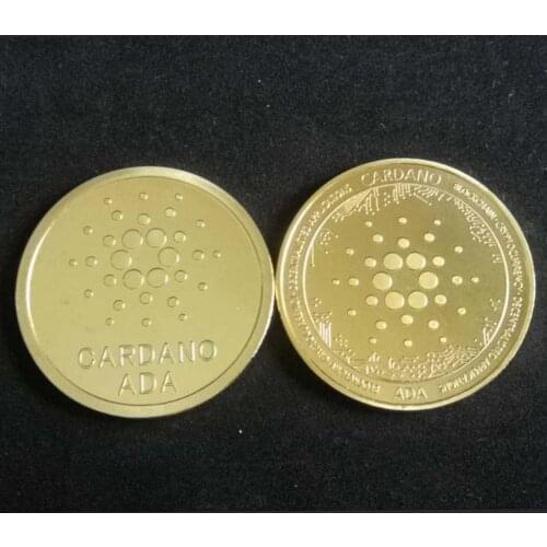 Gold/Silver Plated Ethereum Ripple Bitcoin Dogecoin TRX Ada Cardano QTUM IOTA Digital Currency Coin Commemorative Coins