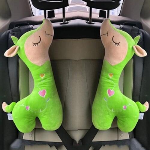 1/2 Pcs Car Seat Belt For Kids Adults Car Cushion Cartoon Seat Belt Pad Detachable Cartoon Cushion ChildrenS Waist Pillow