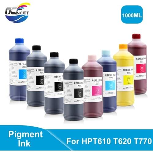 1000ml/Bottle For HP 70 72 Pigment Ink or HP Designjet T610 T620 T770 T790 T1100 T1120 T1200 T1300 Z2100 Z3100 Z3200 Printer