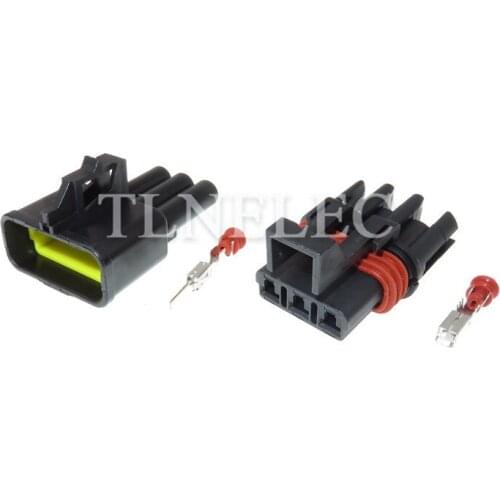 12040977 Delphi 3 Pin Way Male and Female 280 Series Sealed Plastic Wiring Harness Auto Connector