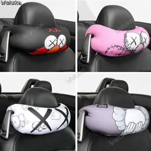 2pcs Car headrest car neck pillow U-shaped pillow car seat sleeping cervical pillow pillow CD50 Q03