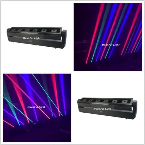 8pcs RGB stage effect laser bar beam lighting for dj disco moving head projector dmx control light