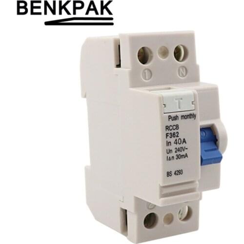 25A 32A 40A 63A Residual Current Circuit Breaker 2P RCCB