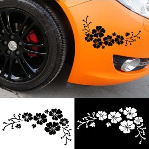 Car flower Fusang float sticker drawn body lamp eyebrow sticker decorative pattern headcover sticker