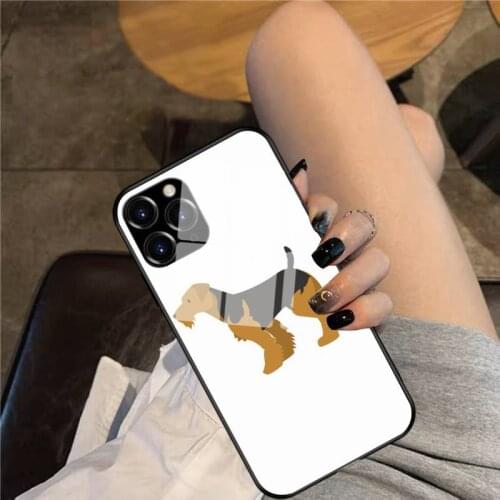 Welsh Terrier Phone Case Glass Phone Case For iphone 12 11 Pro Max XS XR X 8 7 Plus SE2 Case