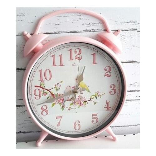 Photo Marbled Decorative Design Alarm clock-Table Type desk clock relogio de mesa настольные часы reloj de escritorio