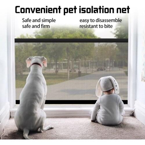 Dog Gate Ingenious Mesh Dog Fence For Indoor and Outdoor Safe Pet Dog gate Safety Enclosure Pet supplies Dropshipping 1PCS PD901