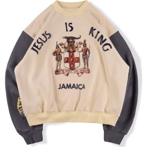Kanye West Jesus Is King Jamaica Drops Jesus Is King' Merch Astroworld Travis Scott Birthday Party Hoodie Hooded Hiphop Street