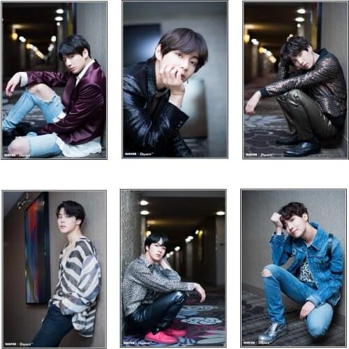 Kpop Bangtan Boys Poster JUNGKOOK RM V JIMIN JIN SUGA J-HOPE 2021 New Decoration Painting HD Photo Wall Sticker Home Decor Y3-2