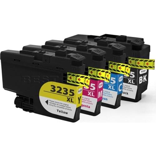 LC3235 XL ink cartridge for brother DCP-J1100DW MFC-J1300DW , full ink with chips, LC3235XL inkjet cartridge