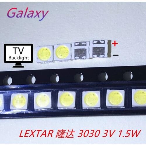 Lextar LED Backlight High Power LED 1.5W 3030 3V Cool white 145-155LM PT30W45 V1 TV Application 3030 smd led diod LEXTAR 1000PCS
