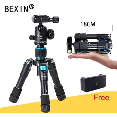 BEXIN flexible desktop Smartphone tabletop phone photography pocket tripod stand Portable Compact Mini Tripod For iPhone Camera