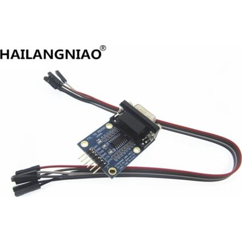 New 5pcs RS232 Serial Port To TTL Converter Module max3232 5V/3.3V Give DuPont line