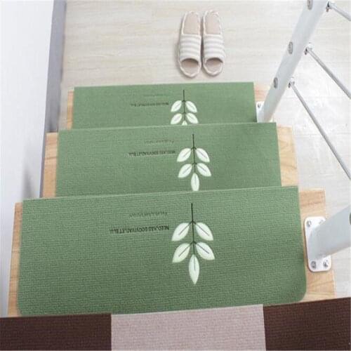 Non-slip Floor Mat Solid Wood Glue-free Self-adhesive Stair Mat Step Mat Carpet Staircase Step Rug Protection Cover